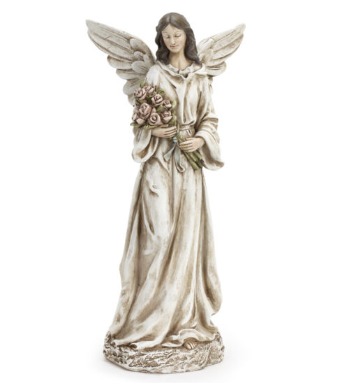 Angel Holding Roses