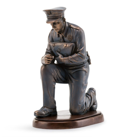 Bronze Kneeling Policeman