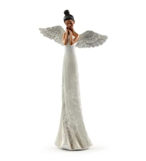Floral Etched Angel